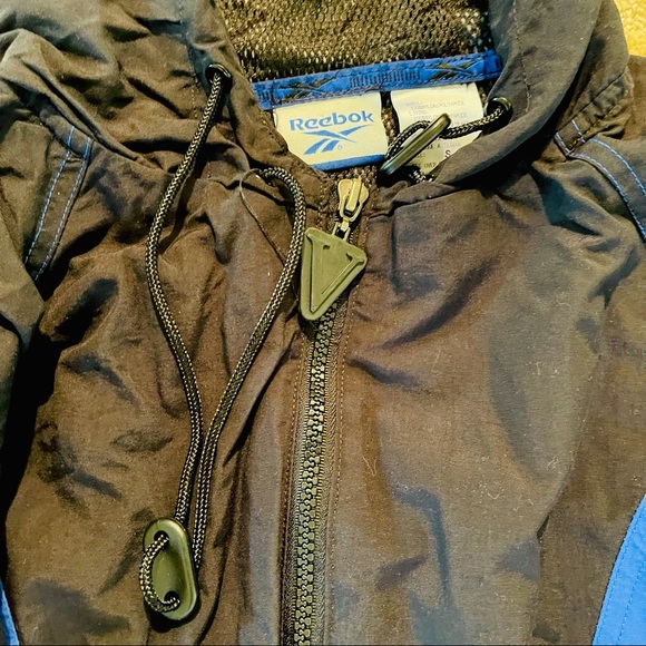 Reebok Vintage Blue and Black Windbreaker Women’s Size Small (1) - Picture 7 of 10